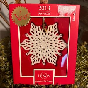 LENOX 2013 Snowflake Ornament